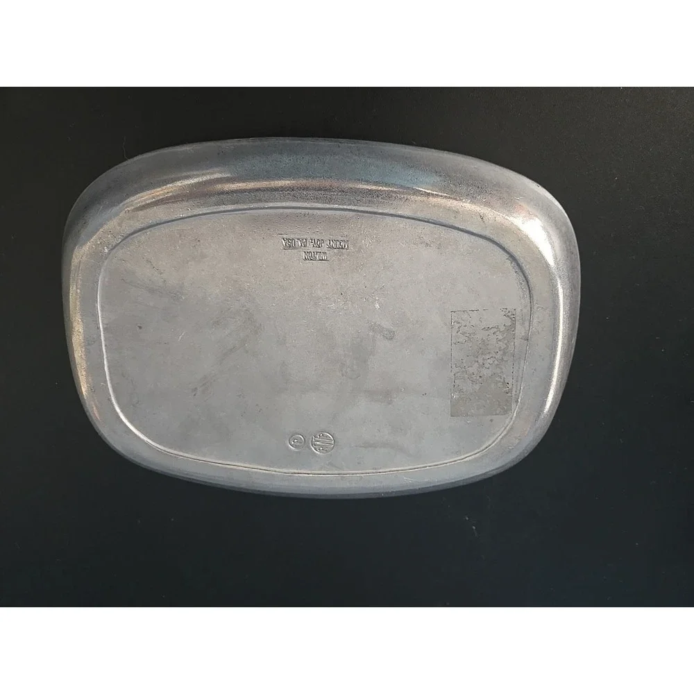 Vintage WILTON Pewter Bless This‎ House Tray Dish Plate Made in USA